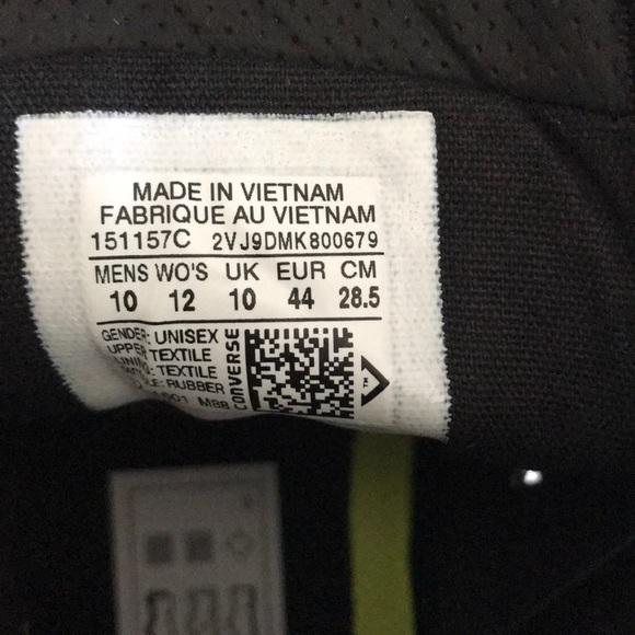 NWT Converse Ctas || OX Charcoal HT M - Picture 8 of 8